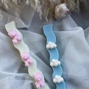 Χειροποίητη Κυματιστή Λαμπάδα με Διάφορα Σχέδια